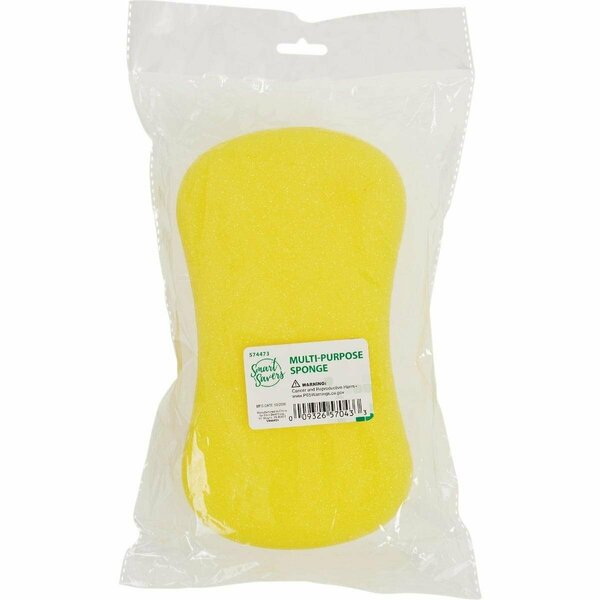 Smart Savers 8 In. x 4.3 In. Yellow Sponge CC201004